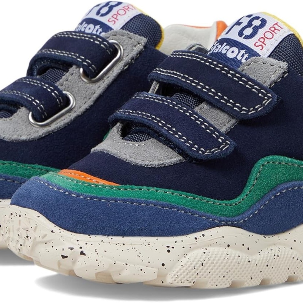 Alcott Navy and Green Kids Sneakers